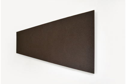 Ancrer le réel (2020) | 50 x 200 cm | Normandy peat & binder on wood
