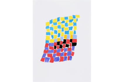 Colour test paper blanket (2021) | 42 x 29,7 cm | collage