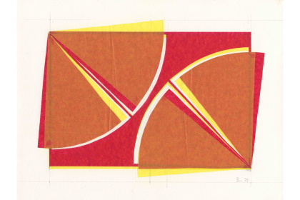 Diaphanbild 1 (2022) | motif 20 x 30 cm / paper 30 x 40 cm | translucent paper collage