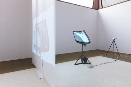 Interval Wiper Switch (2020), installation and performance (with Ine Claes), Whitehouse Gym