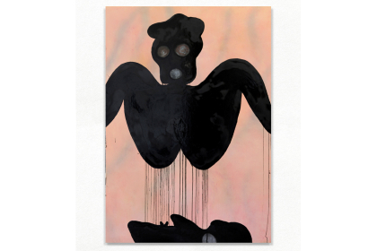 La rencontre (2023) | 200 x 140 cm | Acrylic, oil & bitumen on canvas