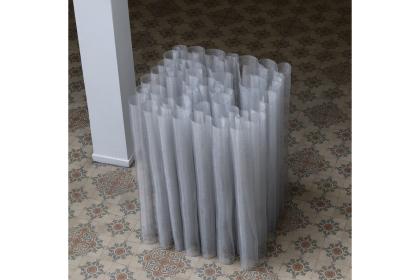 Rondwaart (2022) - 150 x 120 x 120 cm - woven aluminum
