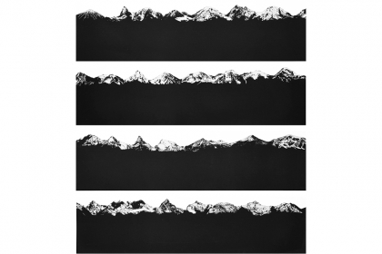 La route des crêtes (2013) | 12 editions | 100 x 100 cm | serigraphy on paper 220 gr