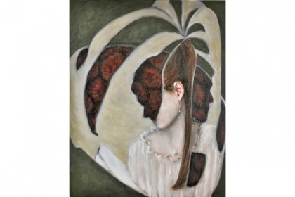 Tamara reading (2019) | 63 x 50 cm | oil on canvas