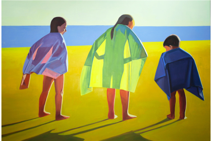 Children with capes, oil on canvas, 160 x 110 cm, 2020