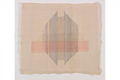 Untitled (C_XXIX) (2020) | 45 x 45 cm | threads on handwoven carpet