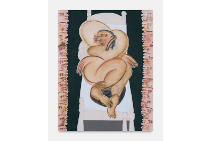 Woman on bed rest II (2022) | 280 x 220 cm | pastel and acrylic on canvas