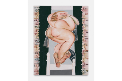 Woman on bed rest III (2022) | 280 x 220 cm | pastel and acrylic on canvas