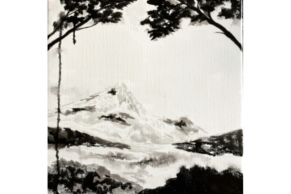 Mountain #13 (2010)  | 185 x 150 cm | gouache on paper